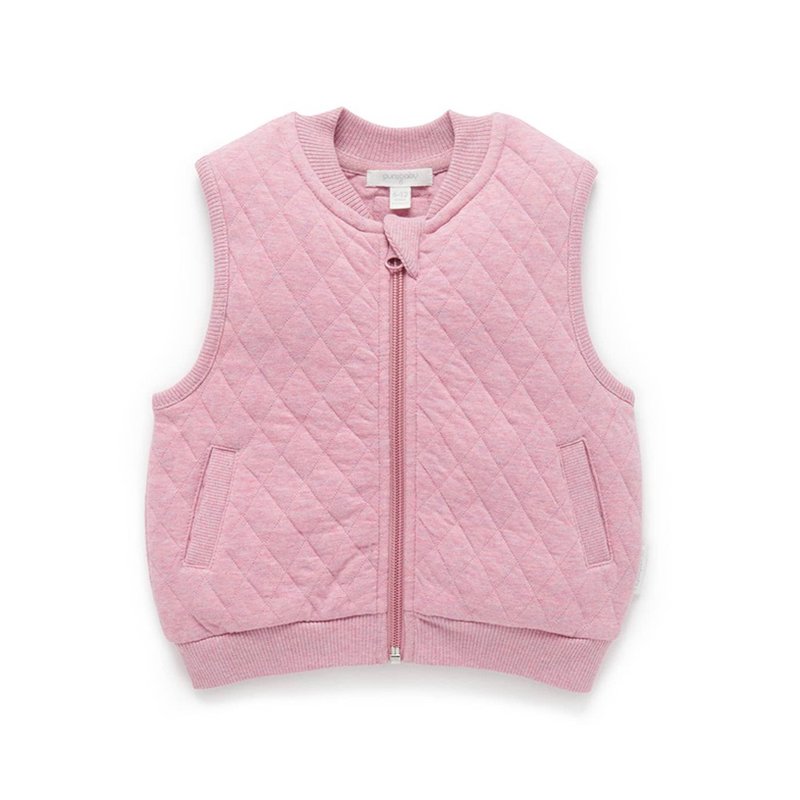 Australian Purebaby organic cotton infant and toddler cotton vest 6M~5T light pink - เสื้อยืด - ผ้าฝ้าย/ผ้าลินิน 