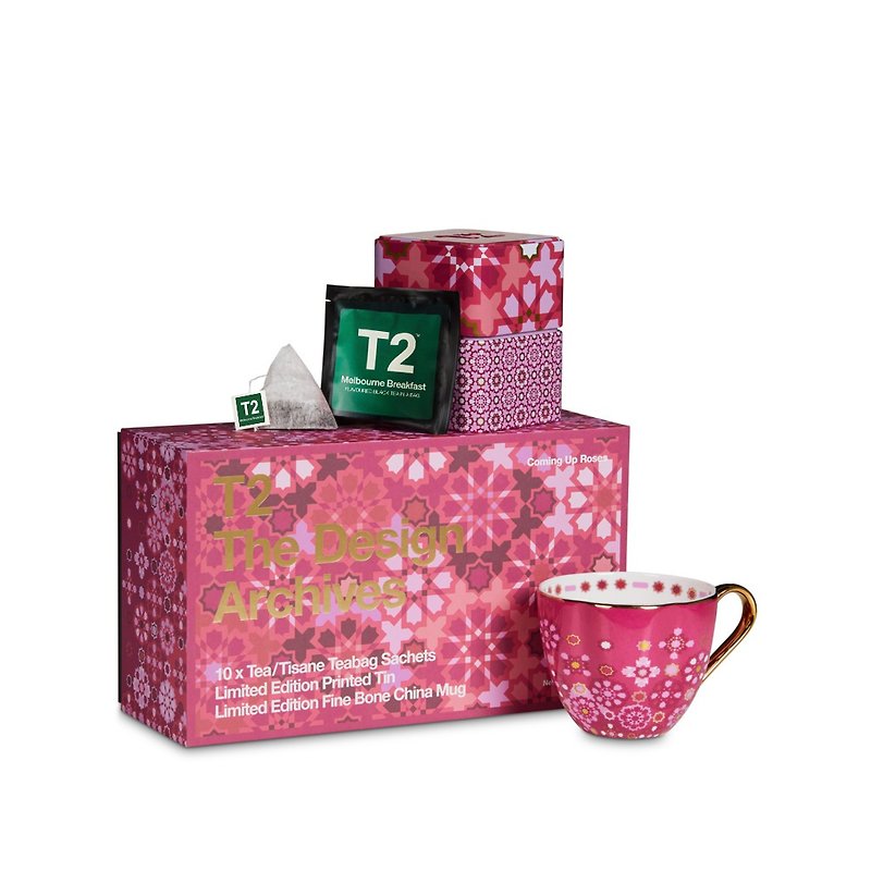 【年末8折特惠價】印象玫瑰茶罐茶杯禮盒組 - 茶葉/茶包 - 新鮮食材 