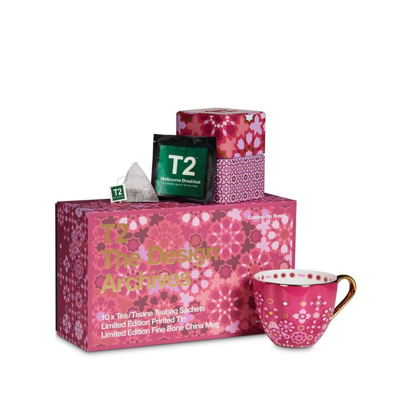 [2x Tea Bag Free] Impression Rose Tea Can Teacup Gift Box Set - Tea - Fresh Ingredients 