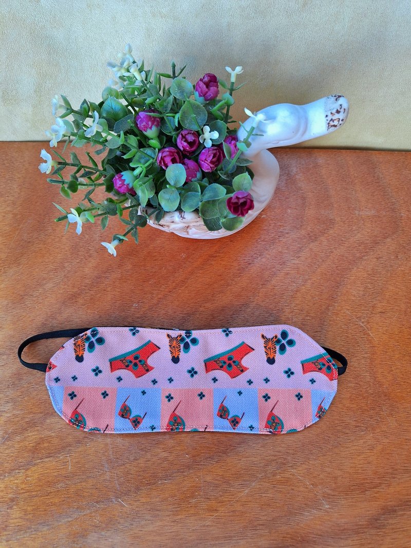 Designer print  eye mask-Africa horse underwear - ผ้าปิดตา - เส้นใยสังเคราะห์ 