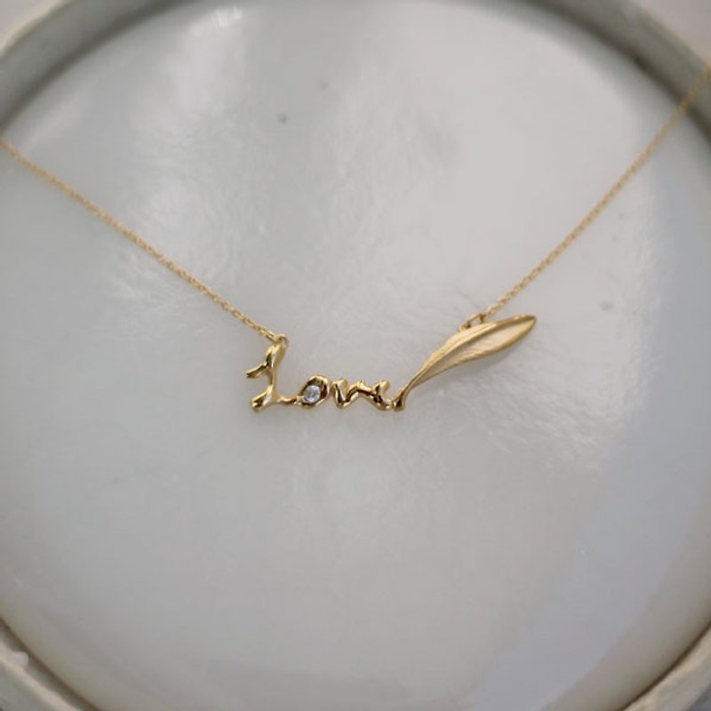 Lettered necklace - Necklaces - Other Metals Gold