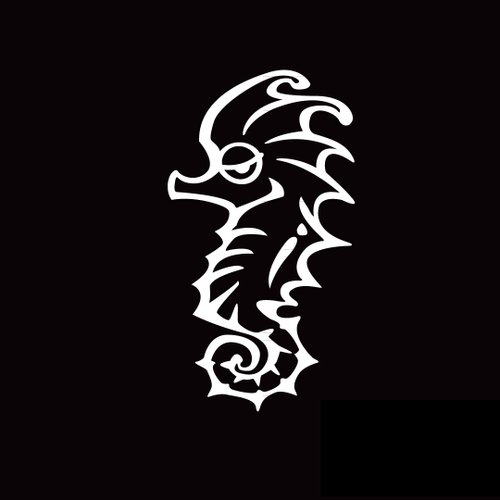 反光屋FKW 小海馬 反光貼紙 筆電貼紙 安全帽貼 防水防曬 高亮度 車貼