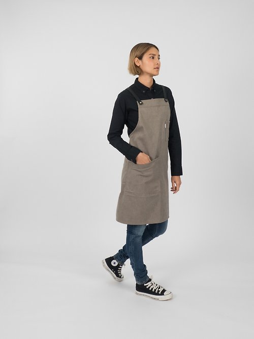 Hancostore 【Off-season sale】12Crossback apron (Grey) 工作服 圍裙