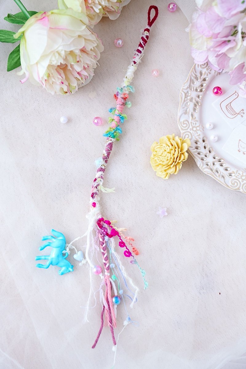 Colorful horse dance dessert detachable dreadlocks braided hair accessories hairpins braided hairbands - Hair Accessories - Wool Multicolor