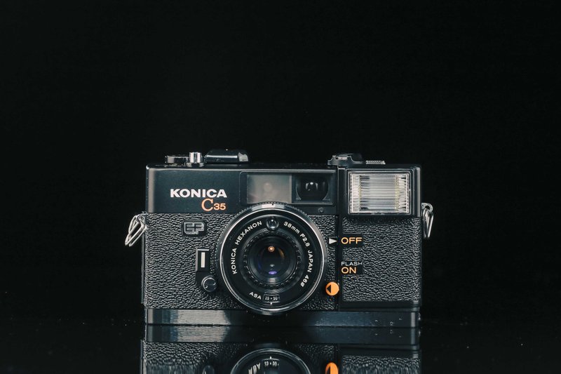 KONICA C35 EF #7048 #135 Film Camera - กล้อง - โลหะ 