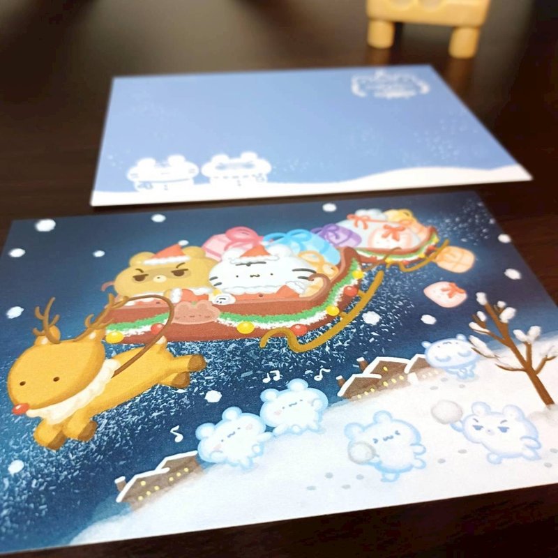 平安夜 - 聖誕明信片 - 系列9 - 卡片/明信片 - 紙 多色