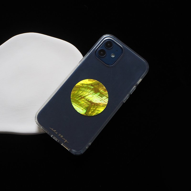 貝殼 手機殼/手機套 藍色 - 發現圓形FoundRound 天然真貝 iPhone 手機殼 匠人手工做