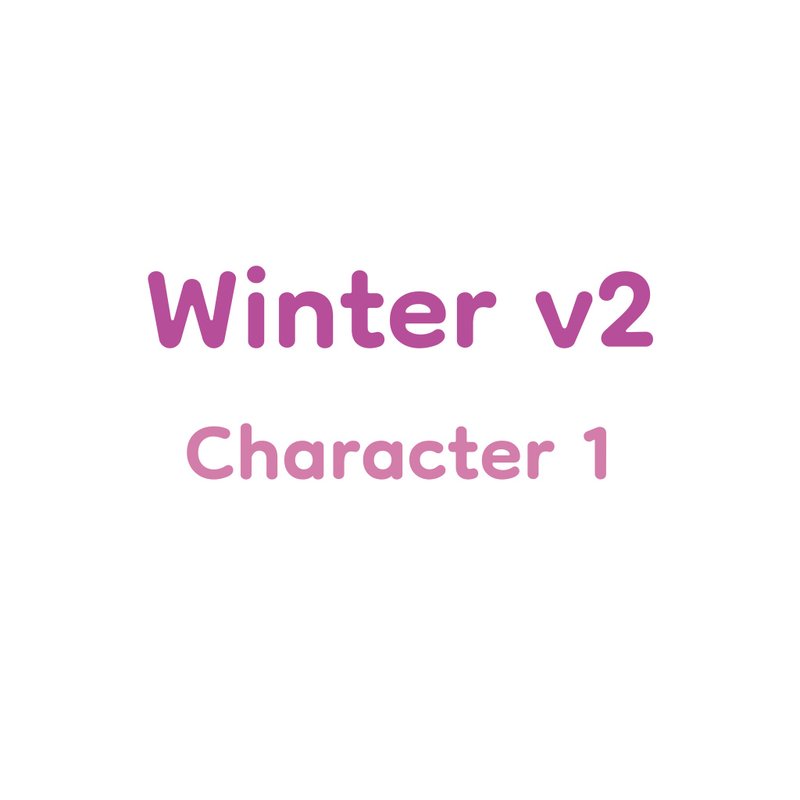 Winter Ver.2 - 人物1 Set pack - 貼紙 - 紙 
