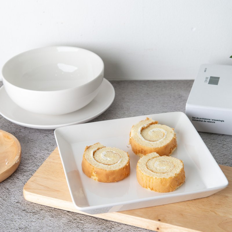 ceramic bowl,ceramic plate WHITE / 3 types in total - Teapots & Teacups - Pottery White