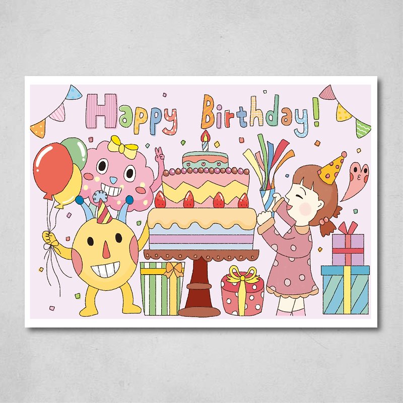 Birthday card / postcard - Cards & Postcards - Paper 