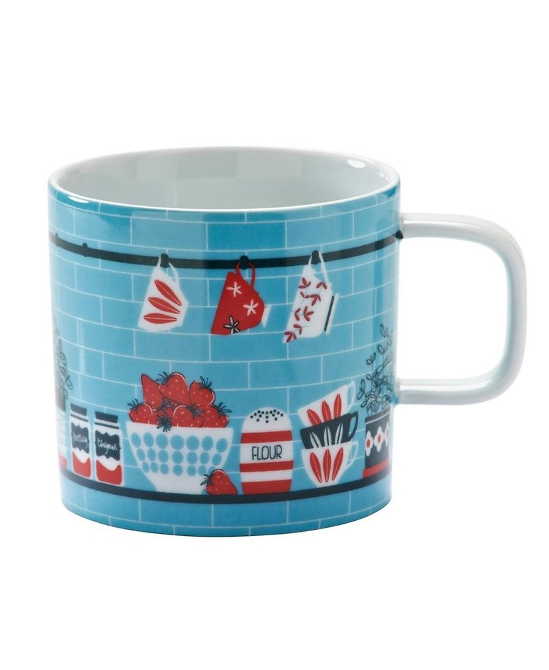 SUSS-英國Rayware 北歐家庭廚房佈景風格設計馬克杯(藍色)-現貨 - 咖啡杯/馬克杯 - 陶 藍色