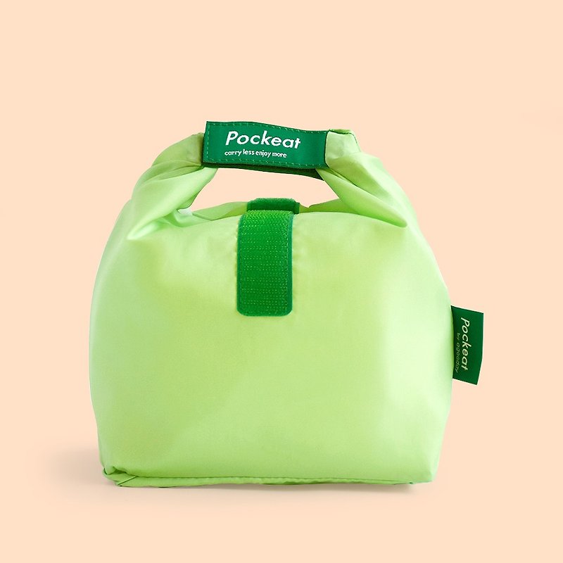 agooday | Pockeat food bag(M) - Wasabi green - กล่องข้าว - พลาสติก สีเขียว