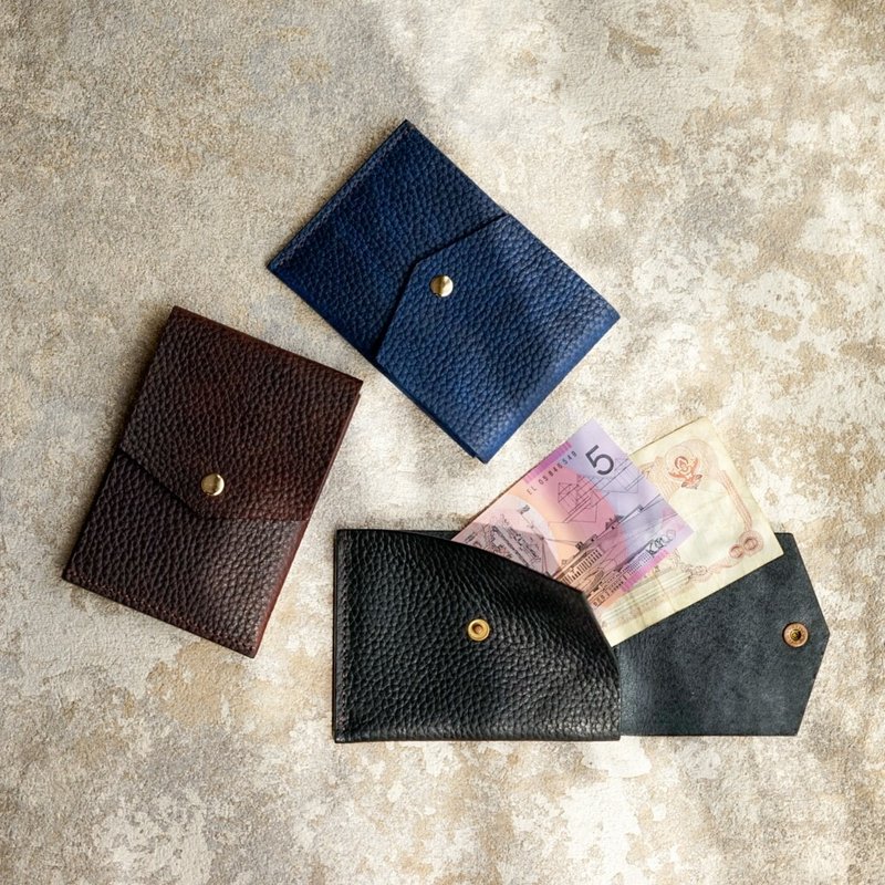 No.50 Thin Wallet S【E-Margot】 - 錢包/皮夾/長短夾 - 真皮 黑色