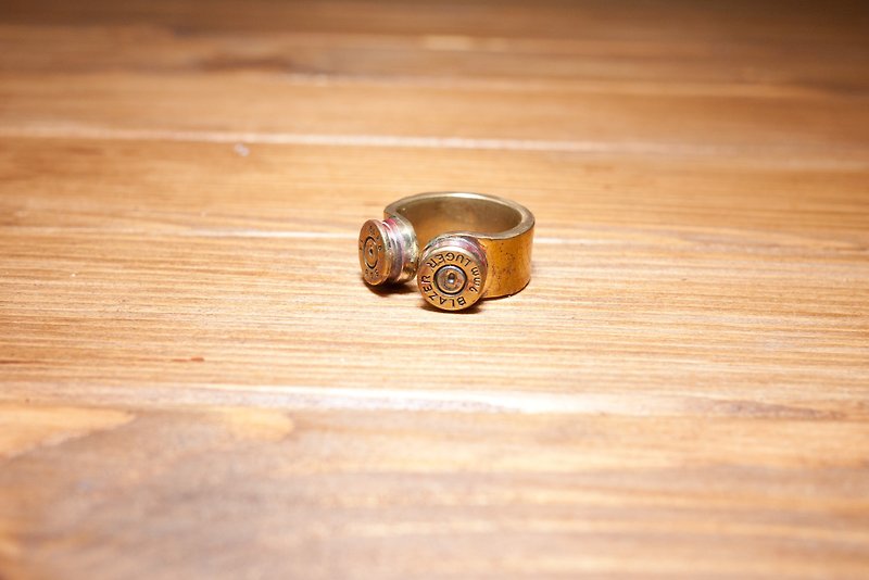 Dreamstation leather Pao Institute, Bronze cartridge cases hand ring. - General Rings - Other Metals Gold