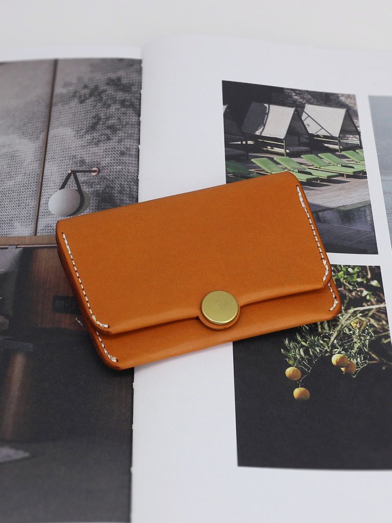 Ultra-fine unibody leather mini card holder - ที่เก็บนามบัตร - หนังแท้ 