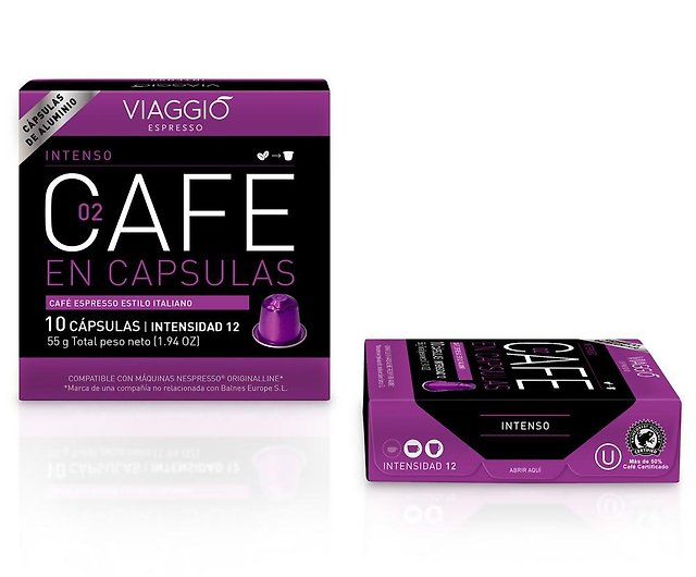 Cápsulas compatibles Nespresso - Café Arabica Intenso