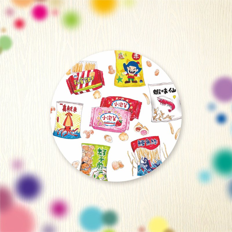 [Taiwan Design] Taiwan snack PET matte tape 5cmX10MX loop 90cm - Washi Tape - Plastic 