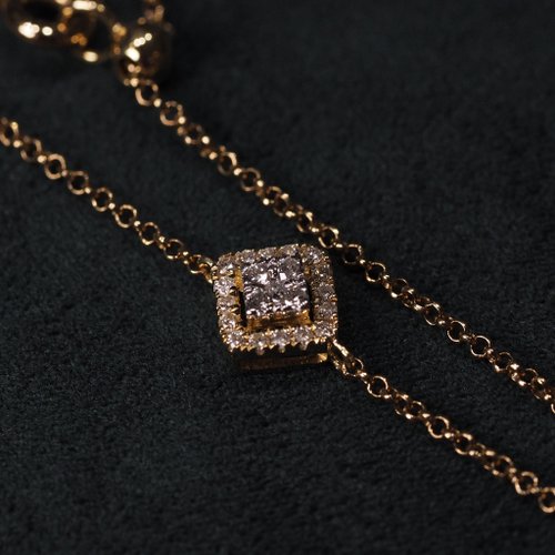 IRIZA Jewellery 18K金珍貴的鑽石手鏈 18K Gold The Precious Diamond Bracelet