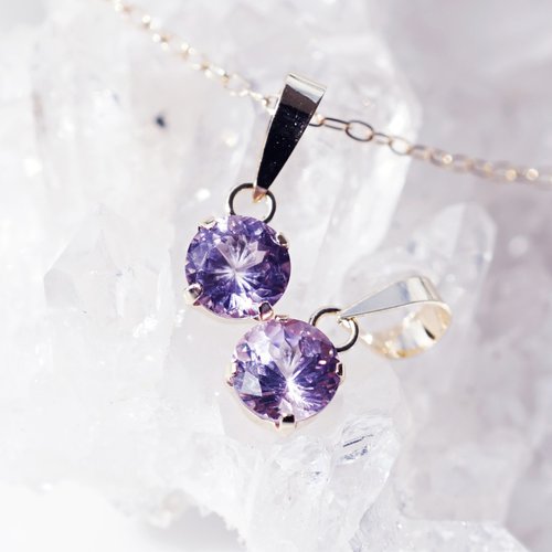 K18極上パープルスピネルのネックレスLilac lipattijewelry