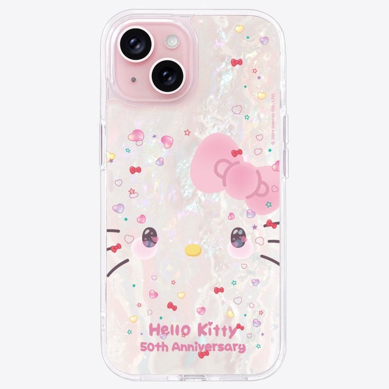 HelloKitty50週年－夢遊仙境 iPhone 15 14 13 12 pro max 防摔殼 - 手機殼/手機套 - 貝殼 透明