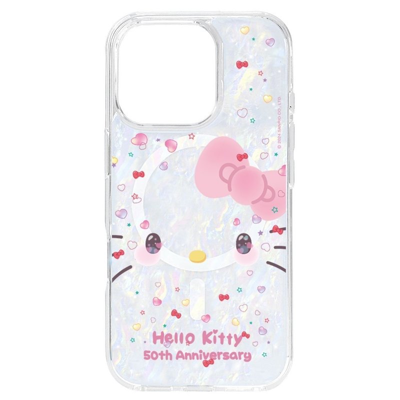 HelloKitty 50th Anniversary Wonderland iPhone 16 15 14 13 12 Pro Max - เคส/ซองมือถือ - เปลือกหอย สีใส