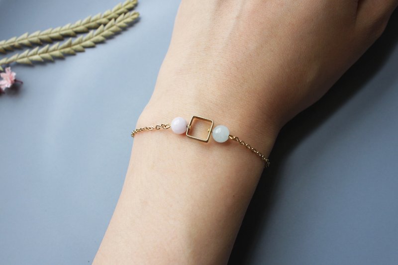 Square - bracelet - Bracelets - Copper & Brass Pink