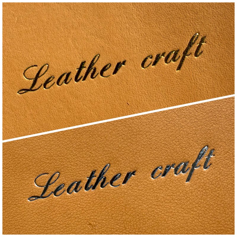 Exclusive leather stamping process - เครื่องหนัง - วัสดุอื่นๆ สีทอง