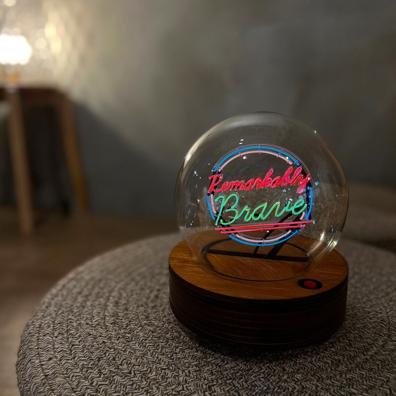 Glass ball lamp【Enjoy the little Things】led neon light - โคมไฟ - แก้ว หลากหลายสี