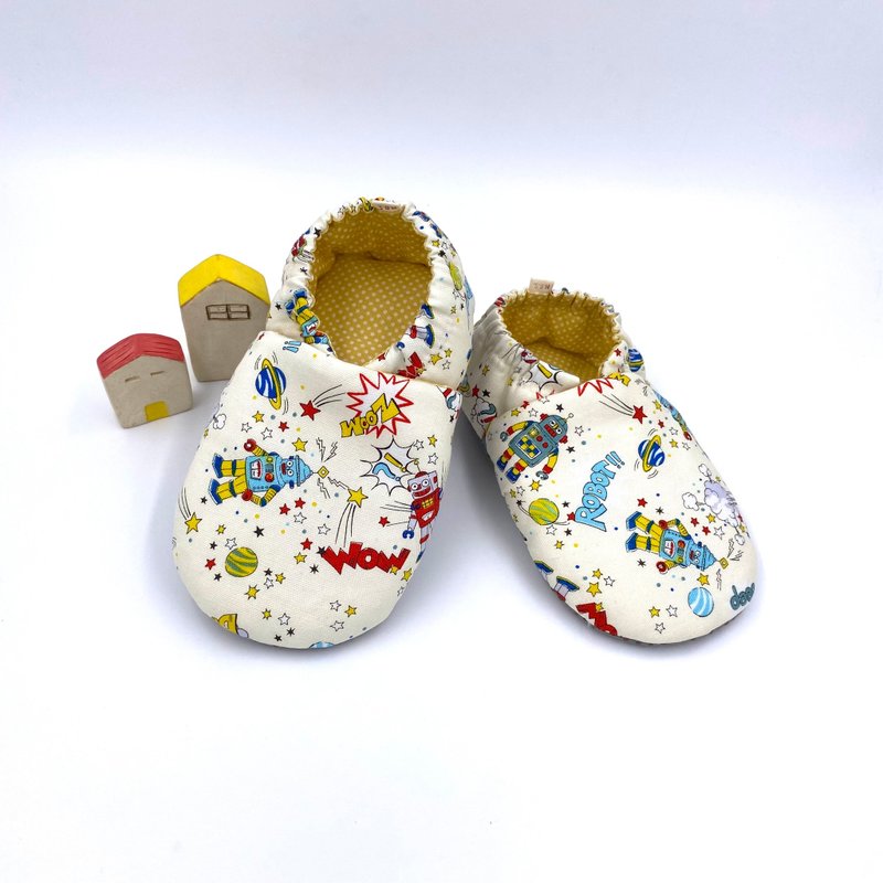 Robot-preliminary shoes/growth shoes/walking shoes - Baby Shoes - Cotton & Hemp Red