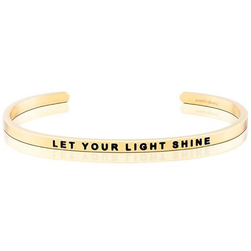 Mantraband - LET YOUR LIGHT SHINE 閃耀自我光芒 - Bracelets - Other Metals Multicolor