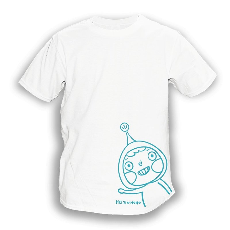 Blue LamHo Wave T-shirt - Other - Cotton & Hemp White