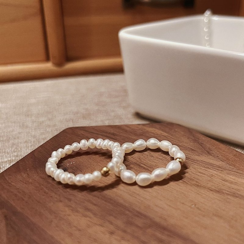 Natural Pearl Ring | Customized - แหวนทั่วไป - ไข่มุก ขาว