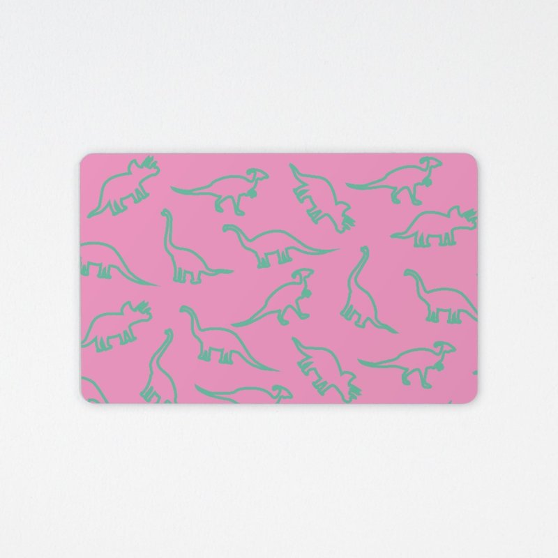 Girl Dinosaur | Chip Leisure Card - Other - Other Materials Pink