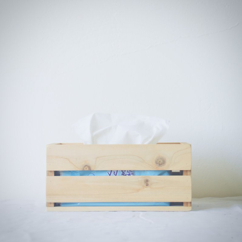 非常香【下降式面紙盒】 可容納costco三層抽取式 擴香 - 面紙盒 - 木頭 卡其色