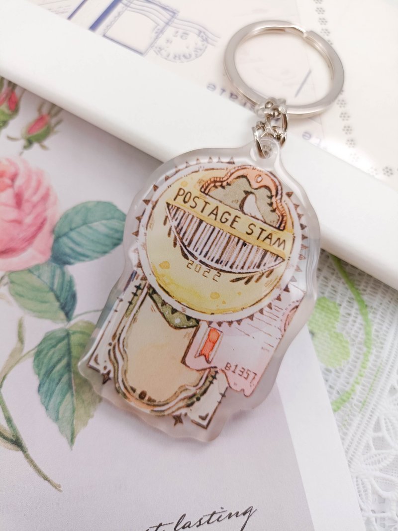 MS016_bird Ticket D/ keychain - ที่ห้อยกุญแจ - พลาสติก หลากหลายสี