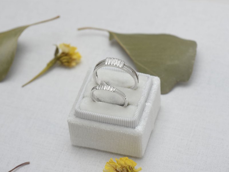 夫妻的日常 | 情侶對戒 925純銀 刻字戒指 手工銀飾 情人禮物 - 對戒 - 純銀 銀色