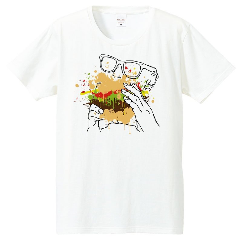 T-shirt / appetite - เสื้อยืดผู้ชาย - ผ้าฝ้าย/ผ้าลินิน ขาว