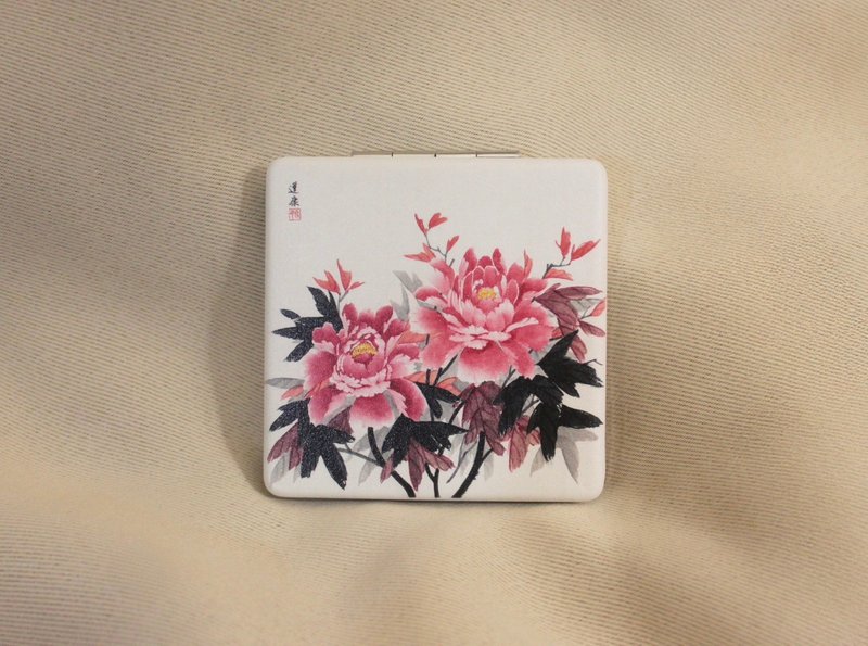 Kindness Fan Art 牡丹皮革化妝鏡 - 其他 - 其他材質 