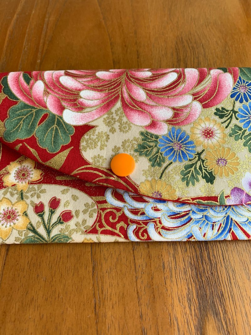 富貴花開紅包萬用袋-紅底   禮物 衛生棉收納袋 存摺袋 - 錢包/皮夾/長短夾 - 棉．麻 紅色