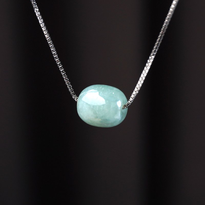 【萬事亨通】冰綠翡翠路路通項鍊 | 天然緬甸玉翡翠A貨 | 送禮 - 項鍊 - 玉石 綠色