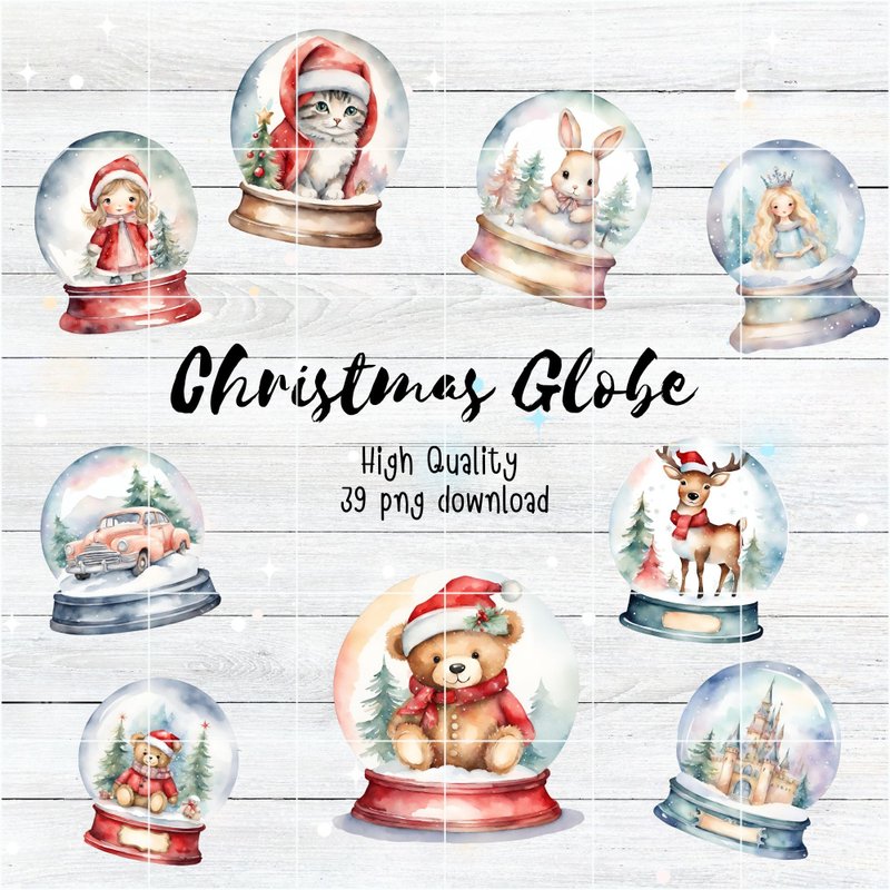 クリスマスグローブクリップアートパステル40png - 壁紙・スタンプ・アプリアイコン - その他の素材 