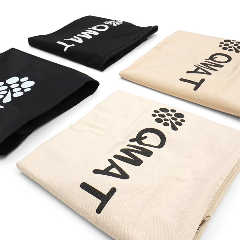 【QMAT】ヨガマット収納バッグ（ロールマット、折りたたみマット、スクエアマット、小物収納バッグ） - エクササイズグッズ - その他の素材 ブラック