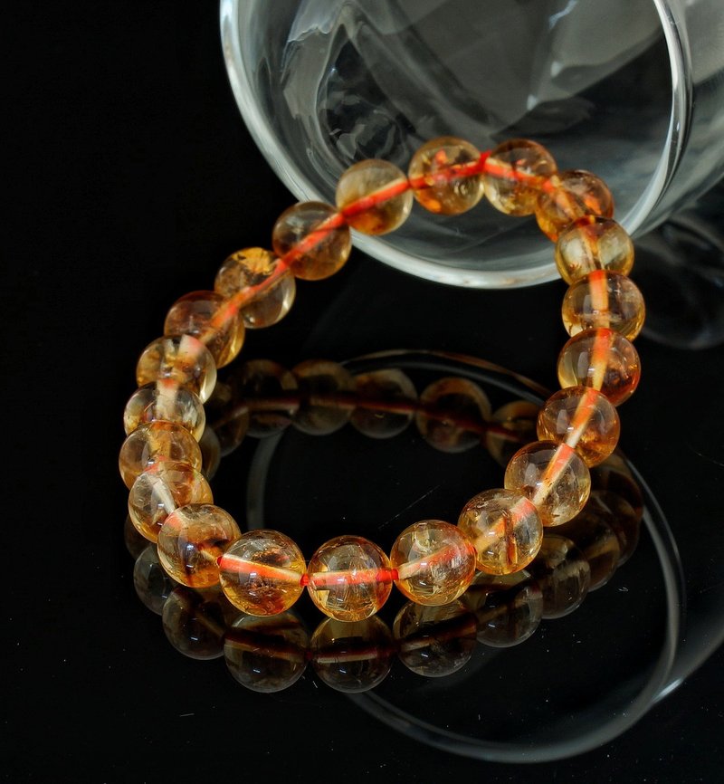 黃水晶 9.5mm 手鍊 ( Citrine 9.5mm Bracelet ) - 手鍊/手環 - 水晶 