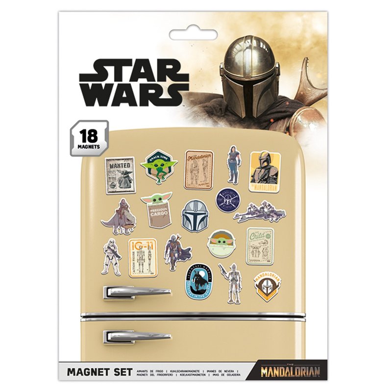 【星際大戰】 曼達洛人 The Mandalorian Bounty Hunter - 磁鐵組 - 磁鐵 - 其他材質 多色