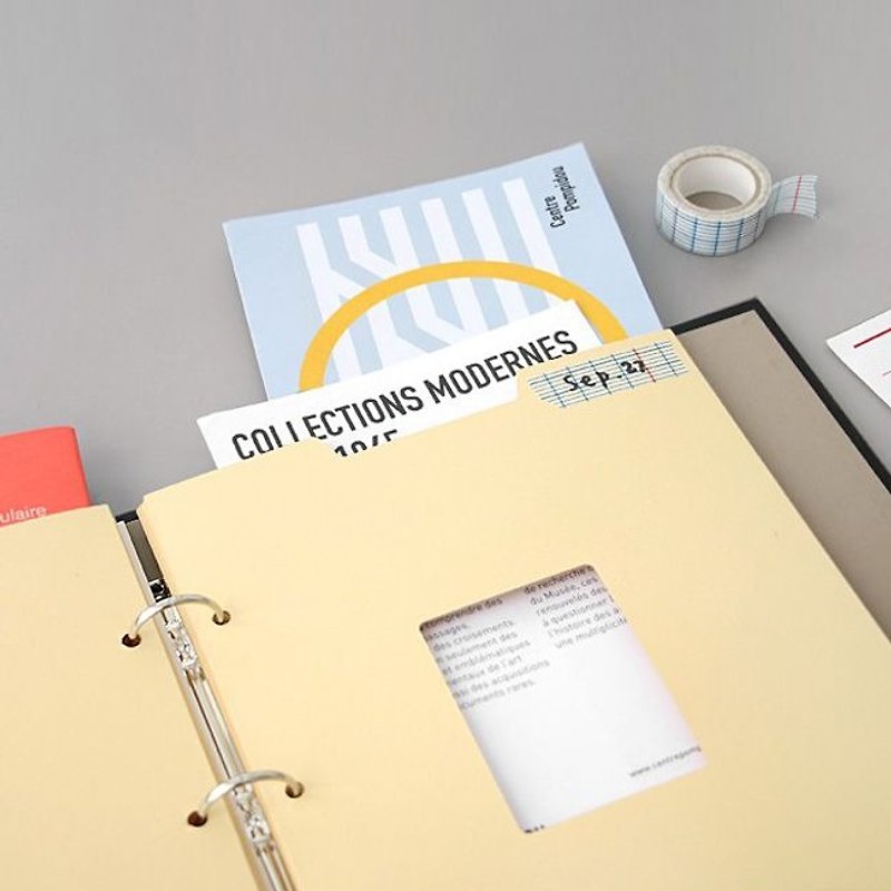 iconic-珍藏回憶三孔相本補充組-信封袋收納頁(3張),ICO88257 - 筆記本/手帳 - 紙 黃色