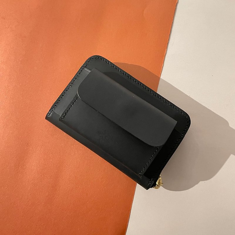 [Universal] Square zipper coin purse/coin purse - Coin Purses - Genuine Leather 