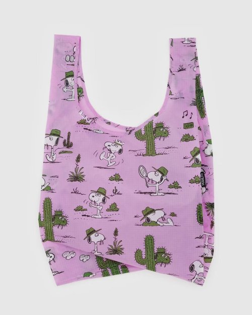 BAGGU Taiwan BAGGU環保收納購物袋 - 標準 - Pink Spike (Peanuts聯名)