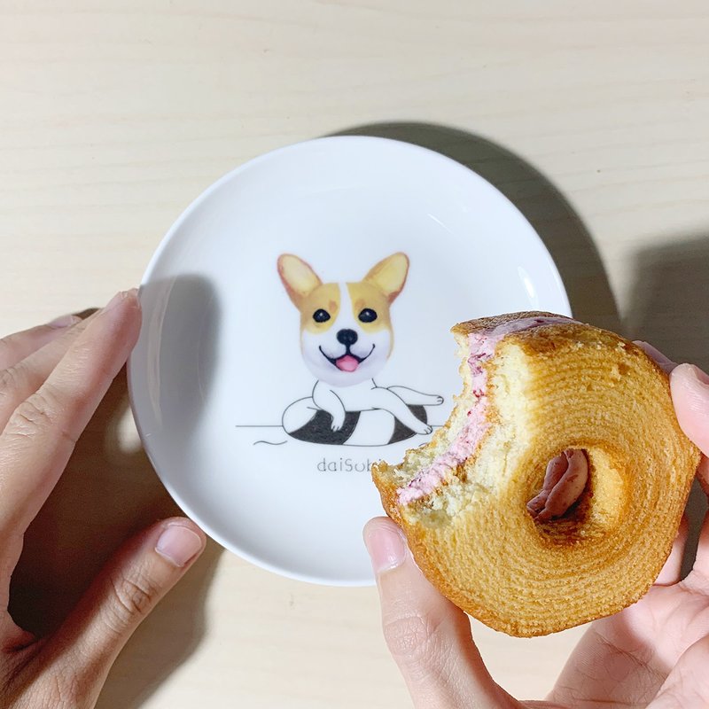 Small Plate - Shiba Inu / Corgi Inu / Shiba Inu Butt / Corgi Butt / Cat - Plates & Trays - Pottery 