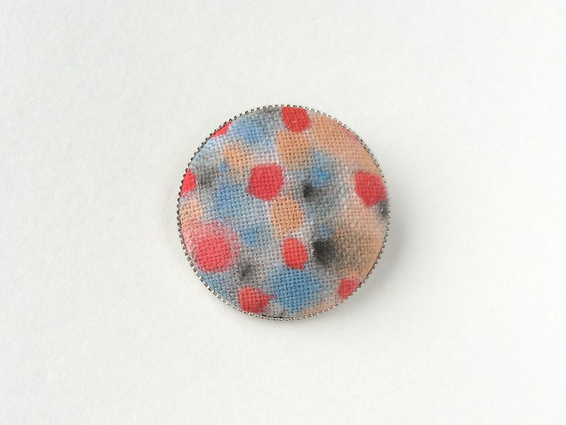 suisai brooch no.3 - Brooches - Cotton & Hemp Red
