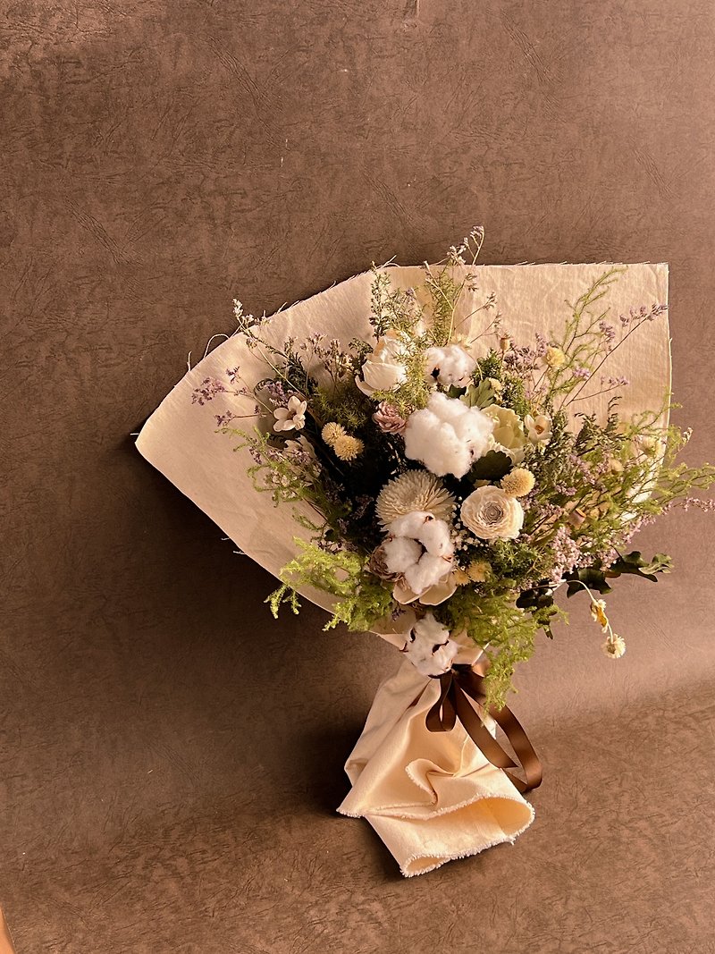 Cotton natural canvas bouquet - Dried Flowers & Bouquets - Plants & Flowers Multicolor
